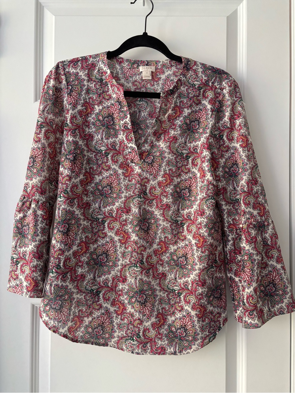 J.Crew Size XS Paisley Floral Print Blouse